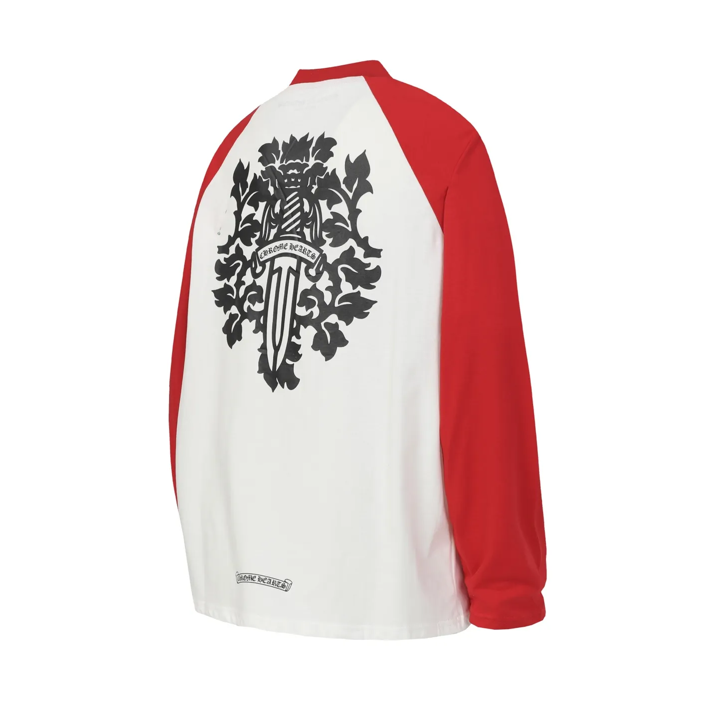 P150 Cross-border quantity model. Those who pursue quality, please do not place an order. -Chrome Hearts/Chrome Hearts 23ss Sanskrit sword🗡️Print popular long-sleeved T-shirt -High weight, high density and high quality. The wool is soft, delicate and skin-friendly. Soft and silky to the touch. Excellent warmth and skin-friendly properties. XL